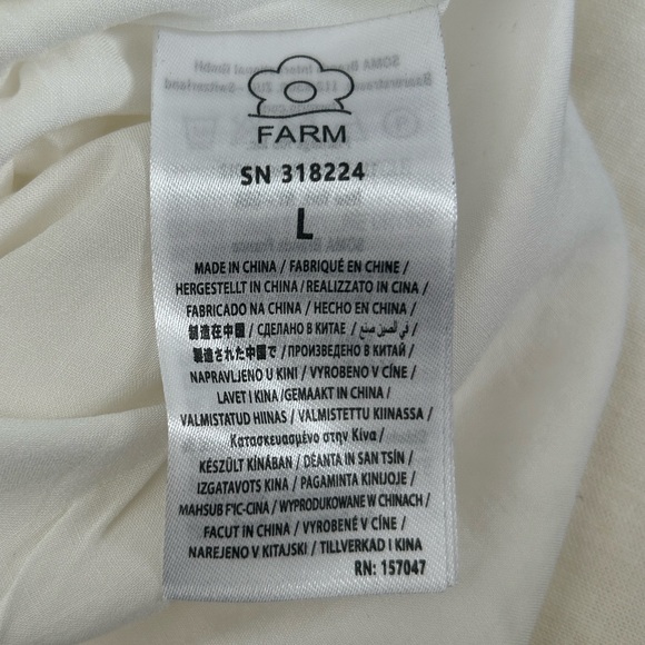 NWT Farm Rio Floral Detail Sleeveless Midi Dress L - Picture 10 of 16